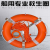 船用救生圈 2.5KG国标加厚款 常规款 实心塑料救生圈防汛大浮力 2.5kg晶格+8mm20米橘色绳+环钩
