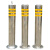 不锈钢警示柱防撞柱加厚立柱分道隔离桩警示桩钢管警示立柱桩加厚 活动款201-114*500*1.2mm