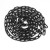 赫思迪格 路锥链条 警示塑料链条 雪糕筒连接件警戒隔离链条 (10mm黑色-5米) HGJ-1808