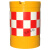 防撞桶筒圆柱形交通路障熟料吹塑滚塑注沙桶道路警示反光水马工业品 滚塑全新料90*92(红白)