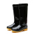 百舸 高筒雨鞋 保暖耐磨防滑防水劳保雨靴黑色加棉高筒水靴 40码 BG-ZB-0373