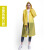 希盒eva加厚非一次性雨衣便携式户外旅游长款雨衣 长款16丝100g Y002 黄色 均码