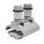 西勒 铝合金管卡 CLE25-150 双头螺母 (银色) 25-150mm² 单位:个