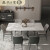 麦哟宝意式岩板餐桌椅方形餐桌家用中小户型家用岩板长方形家用方形餐桌 单餐桌(12mm厚岩板) 1.3x0.8岩板餐桌