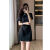 蓝欲夏季连衣裙2024新款设计感女遮肚子新中式黑色旗袍复古修身A字裙 黑色 S