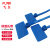 飞尔（FLYER）记号防水线束 标签扎带 塑料线缆束带 3×100mm 蓝色 100条+记号笔一支