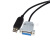USB转DB15孔 母头 蠕动泵RS485串口通讯电缆 控制线 3m