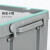 京度 大号储物箱塑料箱带盖周转箱带轮收纳整理箱 520*380*320mm灰色