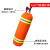 兴安消防空呼配件气瓶套消防正压式空气呼吸器6.8L9L气瓶阻燃套气瓶保护套罩反光罩 橘黄色6.8L气瓶保护罩 