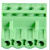 插拔式PCB接线端子绿色接线端母孔座2EDGK5.08-2P24P接线端子头铜 2P