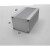 适用定制正方形铝合金外壳铝型材盒子铝盒长方形壳体氧化开孔丝印打标打样 92*73*长130氧化白
