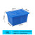 带盖水箱长方形塑料蓝色614水箱养殖箱周转分拣箱胶箱海鲜水产周转箱 蓝加盖子 红加盖子50k外尺寸487*343*258mm