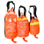 筑采（ZHUCAI）水域救援绳包漂浮水面荧光救生绳安全绳抛绳包防汛救生装备 橙色绳包 （粗）8毫米（长）21米 