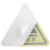 斯福克丁 警示贴(10张) PVC三角形机械设备安全标示牌墙贴 20*20cm 危险废物 ML99