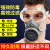 赞璐桐防毒面具喷漆过滤化工气体异味农药呼吸防护全面罩口罩 2只 3200硅胶防毒面具