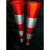 红白黄黑警示桩反光膜电线杆反光贴交通膜电力膜安全柱子反光贴纸 高度50cm3红2白1米