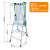 玻璃钢绝缘平台人字梯子折叠工程梯扶手移动安全加厚爬梯登高 全铝合金扶手梯三级