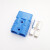 蓝色插头350A-600V电动叉车蓄电池充电口插座接插件接口 350A蓝色插头1对+4个铜端子量大