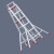 普力捷 加厚铝合金伸缩人字梯工程用梯升降梯帮捷 3.5米/七米  实升是3.5到6.2米左右