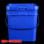 加厚16升方形桶塑料桶涂料桶密封桶乳胶漆包装桶包装桶 加厚16升方桶蓝色（易开盖）