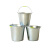 金诗洛 圆形白皮铁桶 15L 镀锌桶 清洁加厚手提水桶 KT-173