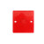 PVC 86型彩色线盒盖板塑料暗盒保护盖接线盒白外盖板八角有孔盖子 红色方盖板无孔内盖（100个）