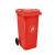 圣路欧C  垃圾桶绿色环卫分类垃圾桶物业小区室外户外酒店商用塑料带盖120A-1型号 550*460*960mm