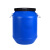 工创优品 发酵桶加厚塑料桶化工桶大口圆桶带盖密封酵素桶食物可用储水桶 蓝色60L 加厚款