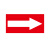 箭头标识贴地面导向牌方向标志牌管道流向指示防水标签不干胶贴纸 黑底白箭头10张 2x57