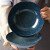 Lucky Lychee日本进口美浓烧窑变蓝陶瓷碗沙拉水果深盘子汤面碗饭钵日式餐具 汤碗18.5cm 1头