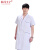 仙马王子 医院工作服 护士服 白大褂（尺码备注） 女款西装翻领白色短袖 套 男款西装翻领白色短袖
