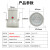 定制适用视孔灯BSD96化学容器LED视孔灯12V24V36V220V反应釜 防爆视孔灯分体式(15WLED灯泡)