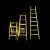 绝缘直梯玻璃钢伸缩折叠人字梯关节升降梯子电力电工检修工具踏凳 5米 绝缘人字梯