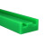 链条导轨TS型工业用链条滑道山型6分08BUPE高分子滚轮尼龙耐磨条 绿色1寸16A-1，每米单价