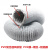 沁岑铝箔通风软管双层加厚PVC复合伸缩软管移动空调风机排风排烟通风 PVC复合风管内径80mm*8米一根 三