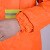 雨衣套装双层橘红分体工作雨衣服夜光反光消防环卫工装户外 桔色 XL