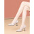 卡萨罗澳（KSSALOAO）品牌高跟鞋女2024新款高级感法式单鞋女粗跟气质高跟软底小皮鞋女 黑色 37