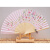 OIMG日本和风折扇精美樱花富士山扇家居装饰摆件女式拍照道具COS折扇 75粉色