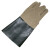 赫思迪格 牛皮电焊手套（颜色随机发货）防烫隔热焊接半皮手套 二层牛皮革袖焊工手套  5双 JG-1678