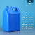 工业级实验室器皿带盖酒精桶塑料壶油桶酒壶密封桶塑料桶扁桶斤耐酸碱塑料桶 10L-蓝色（加厚）