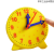 钟表模型一二年级小学生三针时钟面教学儿童学具学习认识时间教具 大号非联动(颜色随机)