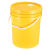 加厚级塑料桶带盖涂料油漆桶空桶20/25L升公斤酒精消毒液水桶 15L-白色-易开盖透气款