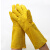 电焊双层加托黄色牛皮超兽焊兽厂绒布手套加长耐磨加厚耐高温 黑色加托2付 35厘米双层 XL