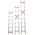 工蜂 铝合金伸缩梯直梯单面升降梯子定制款9米有效高度8.2米