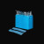 一次性白大褂工作服无纺布透气防尘工厂车间实验室参观服餐饮防 蓝色条形帽(每包100个) XXL