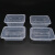 海斯迪克 HK-5006 一次性打包盒 外卖饭盒长方形透明塑料餐盒 透明650ML加厚*20套