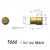 镀金Pogopin连接器铜柱母头圆形导充电铜针实心触点界面接触插针 T666/1.2*2mm