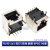 RJ45插座网络接口RJ11 8P8C 1x1 1x2 1x4 1x8 2x4 2x8 带灯百千兆 RJ45 1x1 无灯 无弹 18