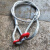 钢丝绳成套吊索具吊钩起重钢丝绳吊带单肢吊钩压制钢丝绳单腿吊具 1T1.5米