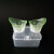 赞璐桐（ZANLUTONG）洗眼杯硅胶2只装送盒清洁器眼睛专用工具网红家用可多次用 浅绿色